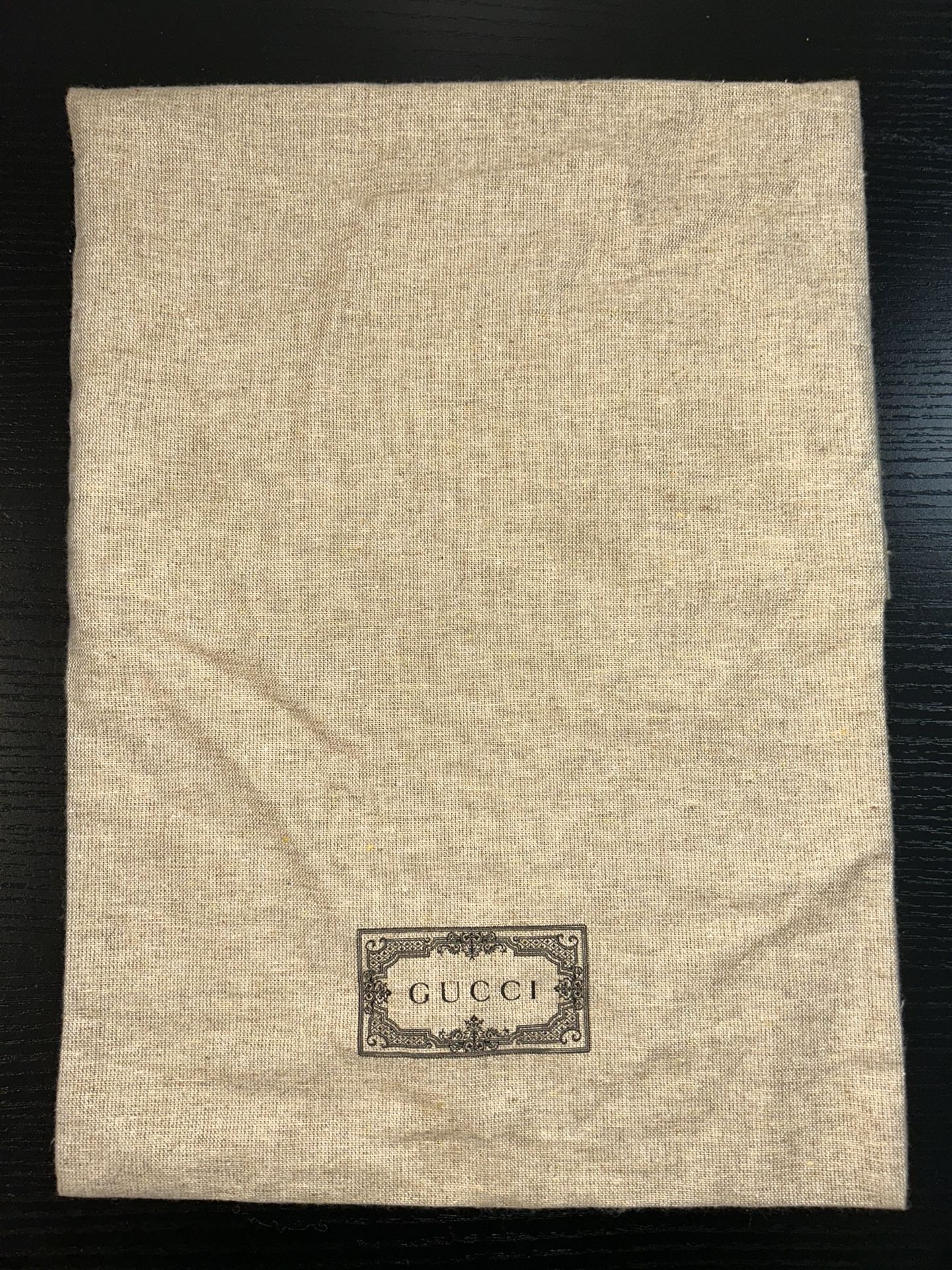 Authentic Gucci Dust Bag 10x14” Inch Storage Bag Card Bag Shoes Bag Cream Color
