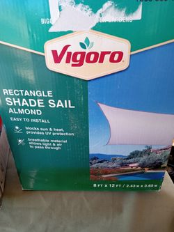 Shade Sale Almond 8 ft×12ft