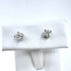 Stud Earrings Natural Diamonds 1 Carat TW