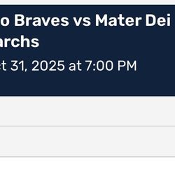 St. John Bosco vs Mater Dei - Four Tickets