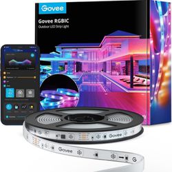 Govee Outdoor LED Strip Lights, 32.8ft Smart LED Outdoor Lights, Bluetooth App C