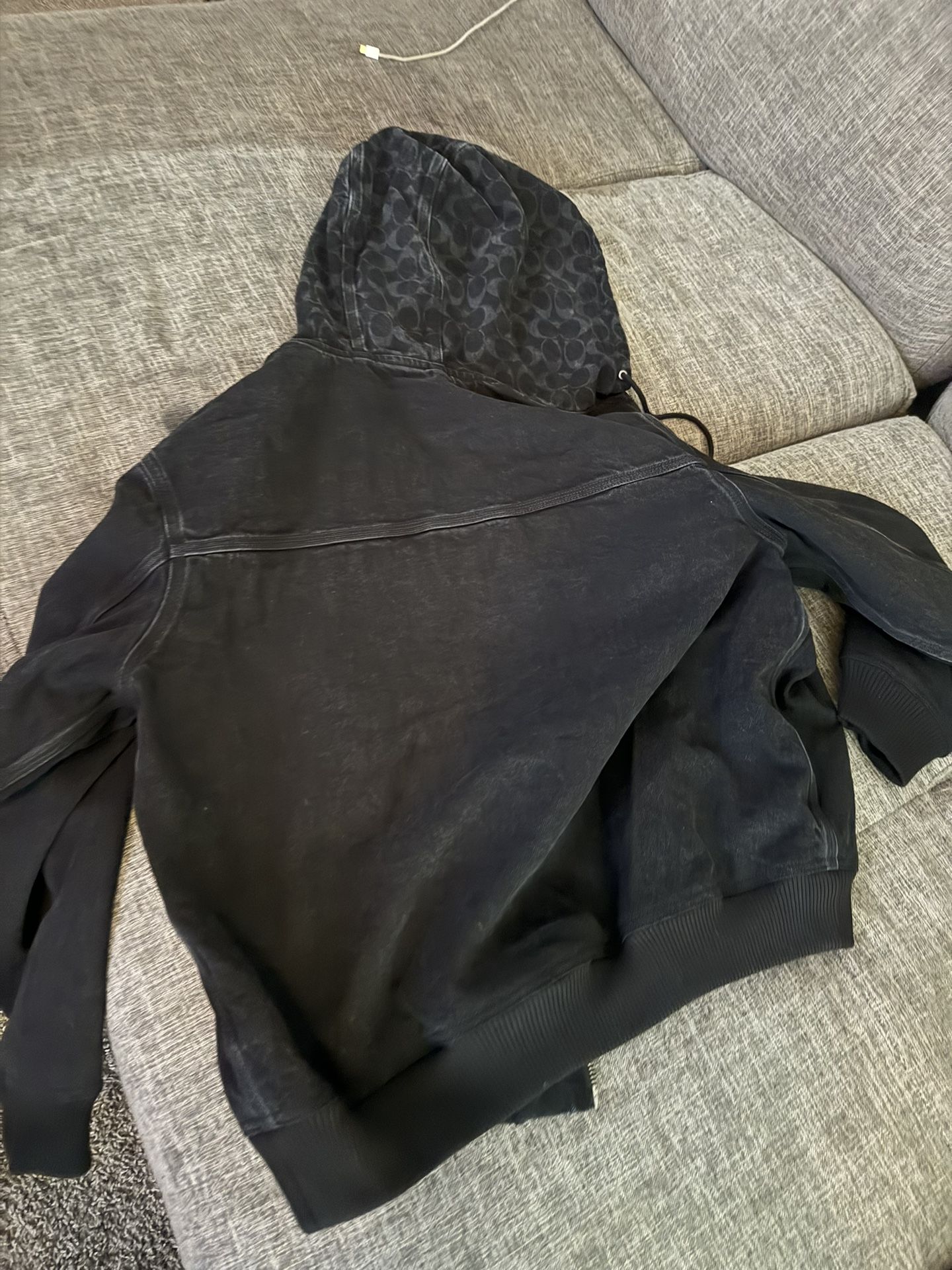 Coach Black Wash Jean Jacket( NEVER WORN)