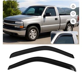 Window visors for single cab