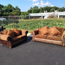 2 Piece Couch And Loveseat Free Delivery No Deposit Necessary,