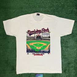Vintage 1990 Chicago white Sox comiskey park tee