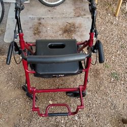 Duet Rollator Transport Chair 8" Caster