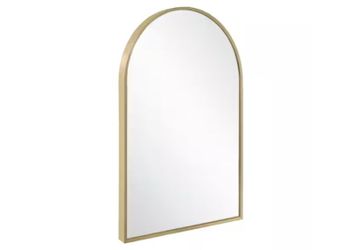 NEW! DESIGN HOUSE Maeve 24×36 Gold Arch Top Mirror