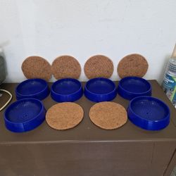 6pcs Pigeon Nesting Bowls with Coconut Fiber Racing Pigeons, Doves, Quails & Small Birds.