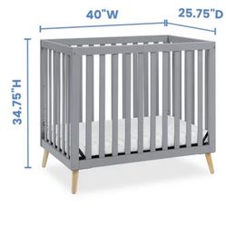 Mini crib With Mattress