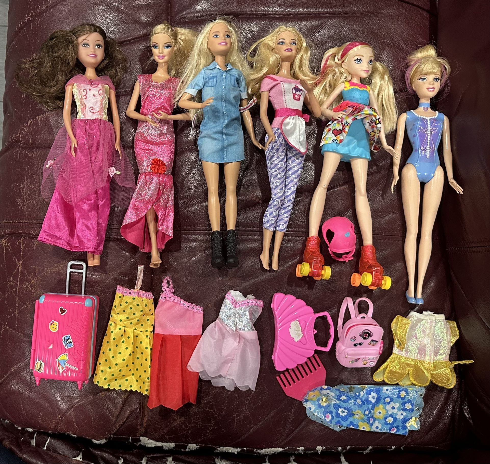 barbies and clothes