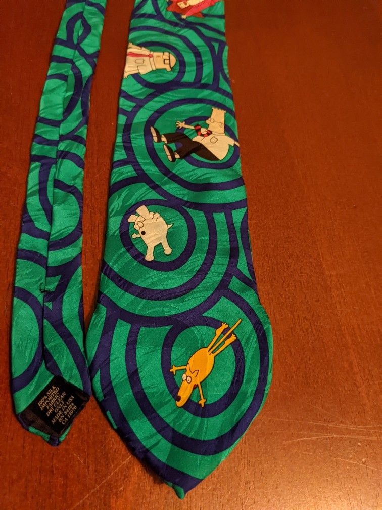 Dilbert "Out of Control" Vintage Novelty Neck Tie