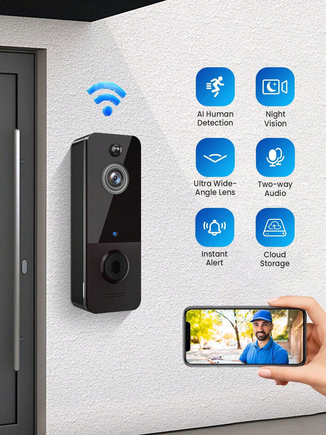 5G Wireless Doorbell Alarm