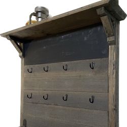 Wood Coffee Rack With Chalkboard 