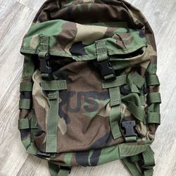 USGI Molle II Woodland Camouflage Patrol Backpack Rucksack Woodland 