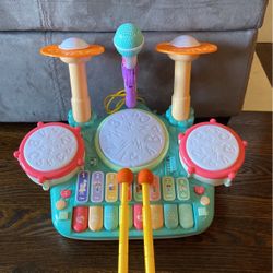 Fajiabao Drum set With Microphone And Keyboard