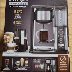 Ninja CM401 Specialty Fold-Away Frother Coffee Maker 