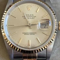 Rolex Datejust  SS and 18kt Gold