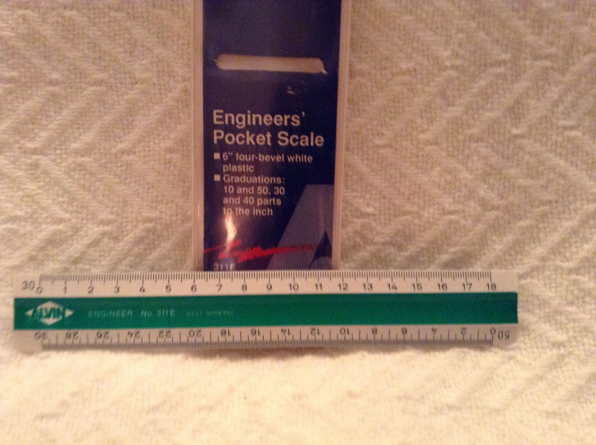 Engineering Pocket Scale Alvin 311F And General CF 616 Stainless Steel Rule