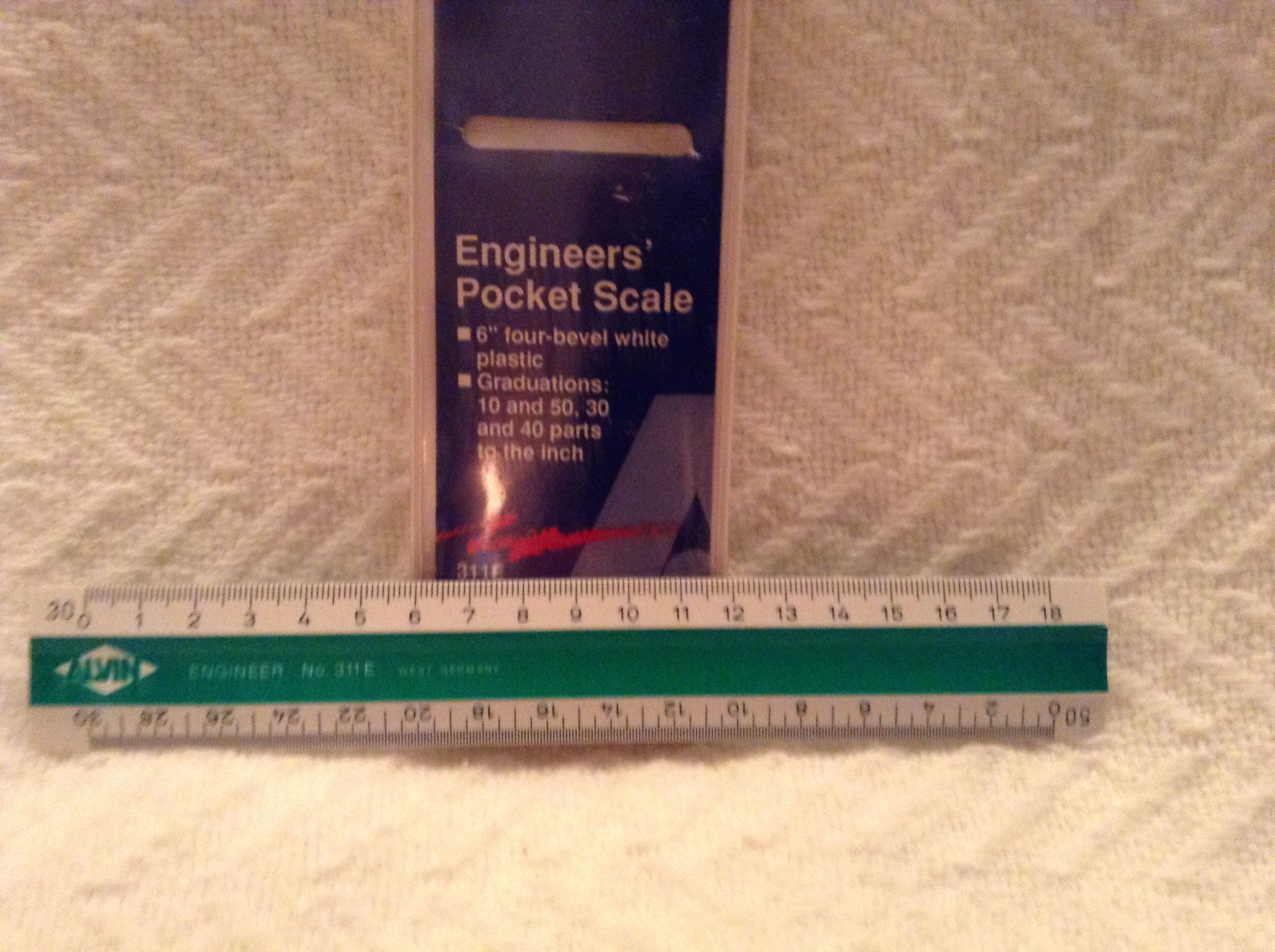 Engineering Pocket Scale Alvin 311F  And General CF 616 Stainless Steel Rule