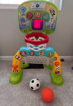 Basketball and soccer toy