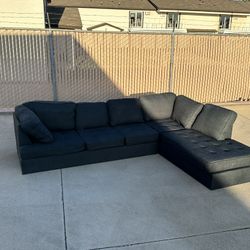 Grey L shaped Sectional couch 