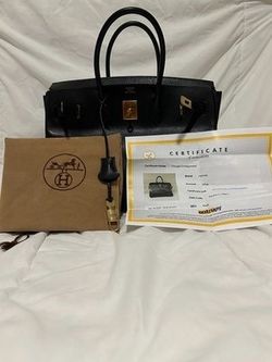 Hermès Birkin Black Leather Handbag