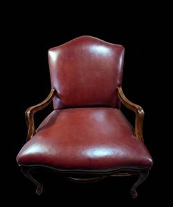 Custom leather chair