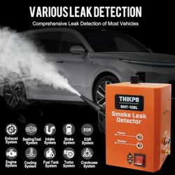 THIKPO Automotive Smoke Machine with Built-in Air Pump, Smoke Leak Detector for EVAP Vacuum, Pipe System, Fuel Leakage, 12V DC Vehicle Leakage Diagnos