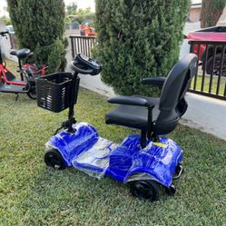 2 Color Available New ENGWE Folding 4 Wheel Mobility Scooter,15 Mile Long Range, 250W Electric Powered Mobile Wheelchair for Seniors Adult with Detach