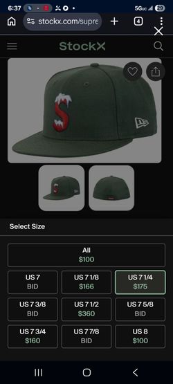 Supreme hat 7 1/4