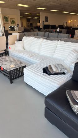 🛋️🔥2Pc Sectional Chaise Sofa