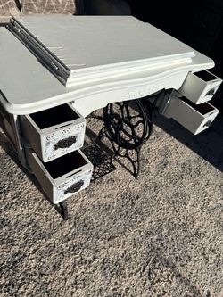 Antique Singer Sewing Machine Table