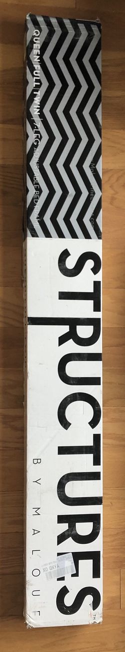 Structures metal bed frame adjustable (Twin/full/Queen)