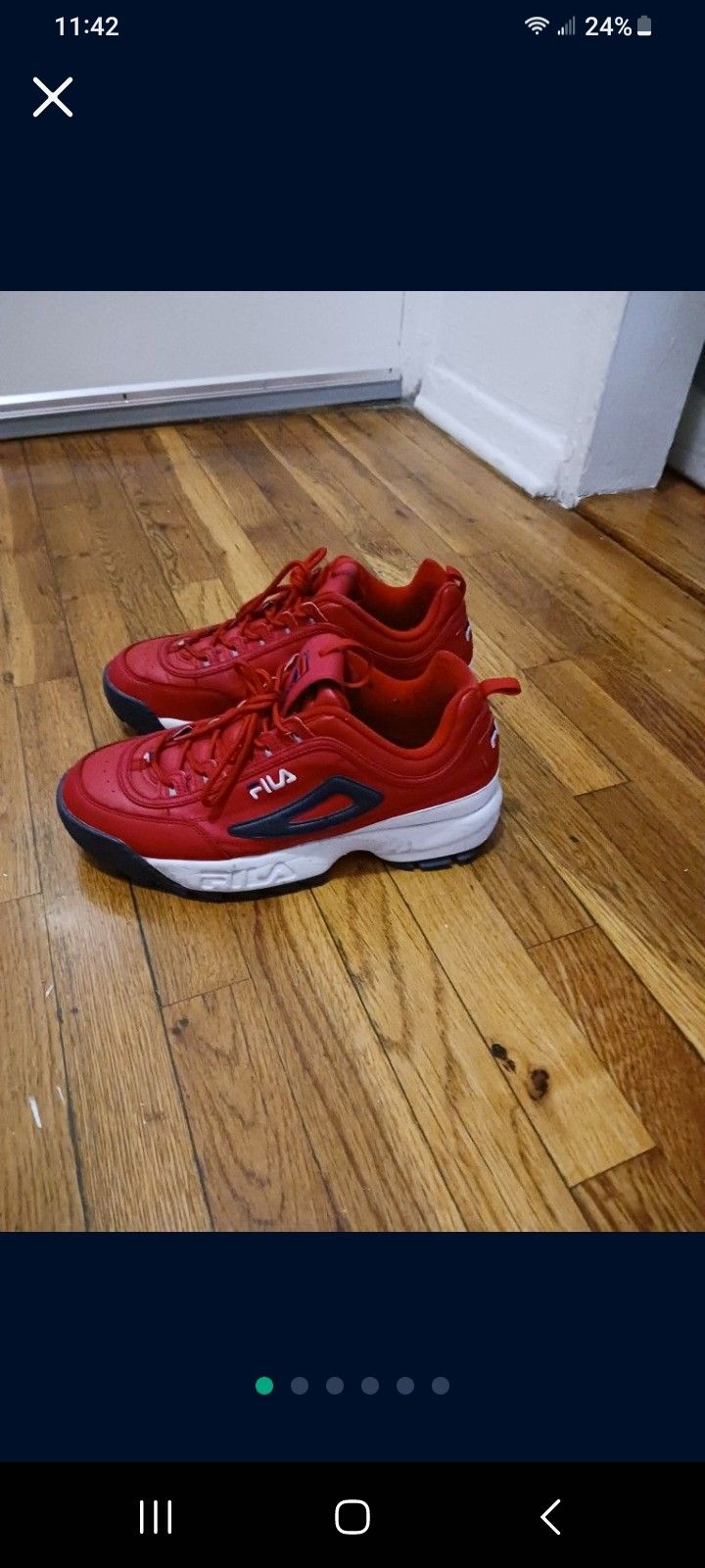 Fila Disruptor 2 like New size 12 (for size 11 too) with insoles new never used.
This shoes will last years. Super strong.
Impossible to find!
Only