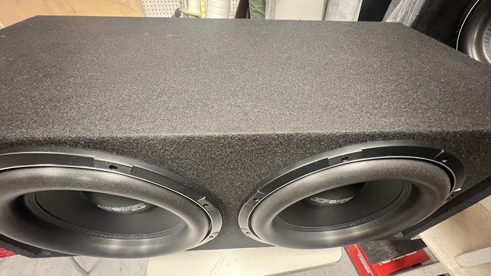 Two 15” Subwoofers With Ported Box.. Brand New