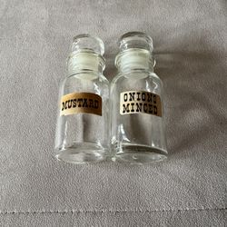Vintage Glass Spice Jars