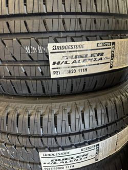 275/55/20 Bridgestone Dueler Alenza H/L Plus 