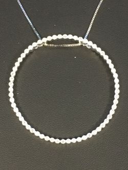 White gold diamond charm