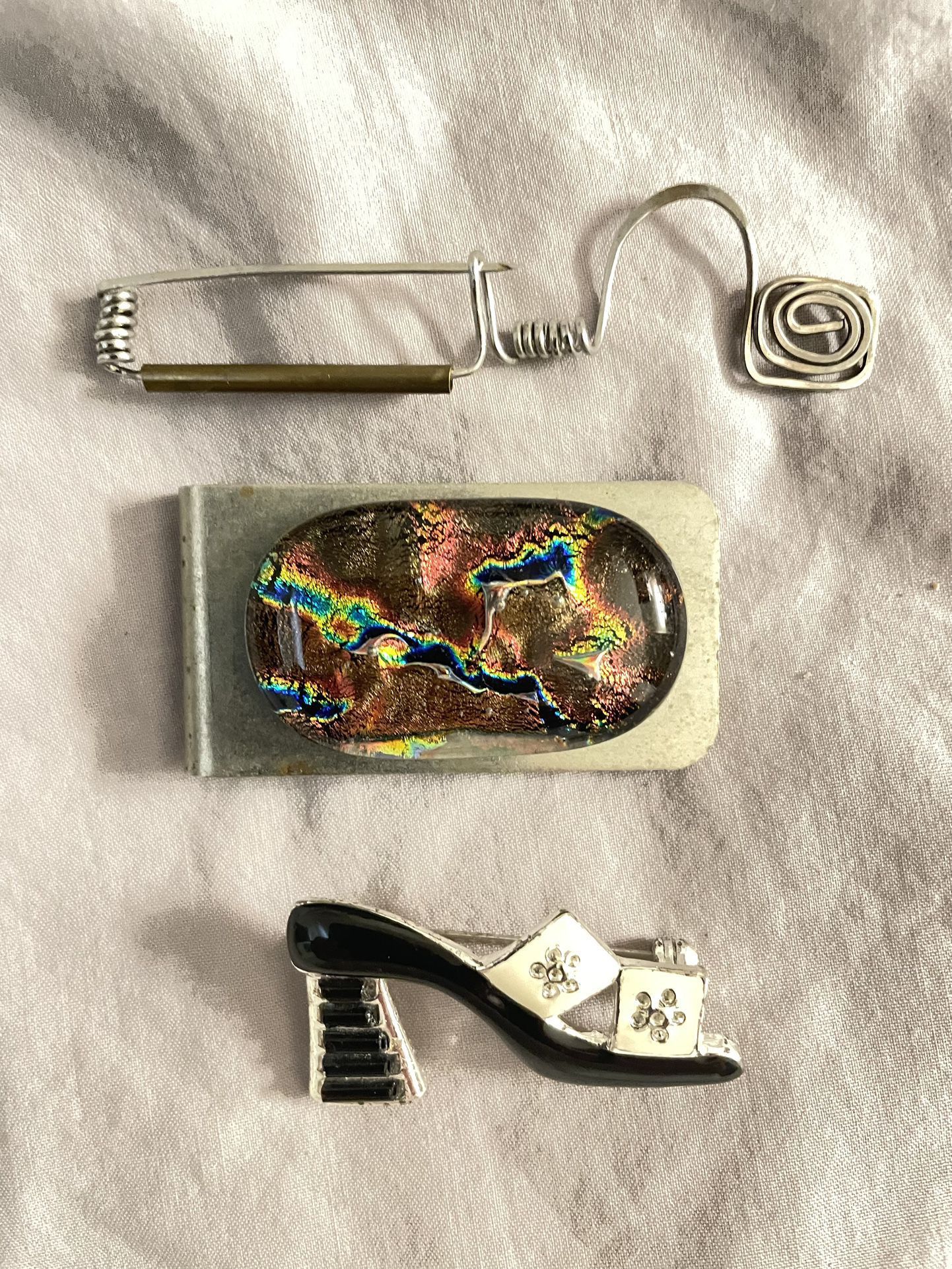 Vintage Pins & Money Holder