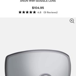 Anon WM1 replacement Goggle Lens * Great Condition!*