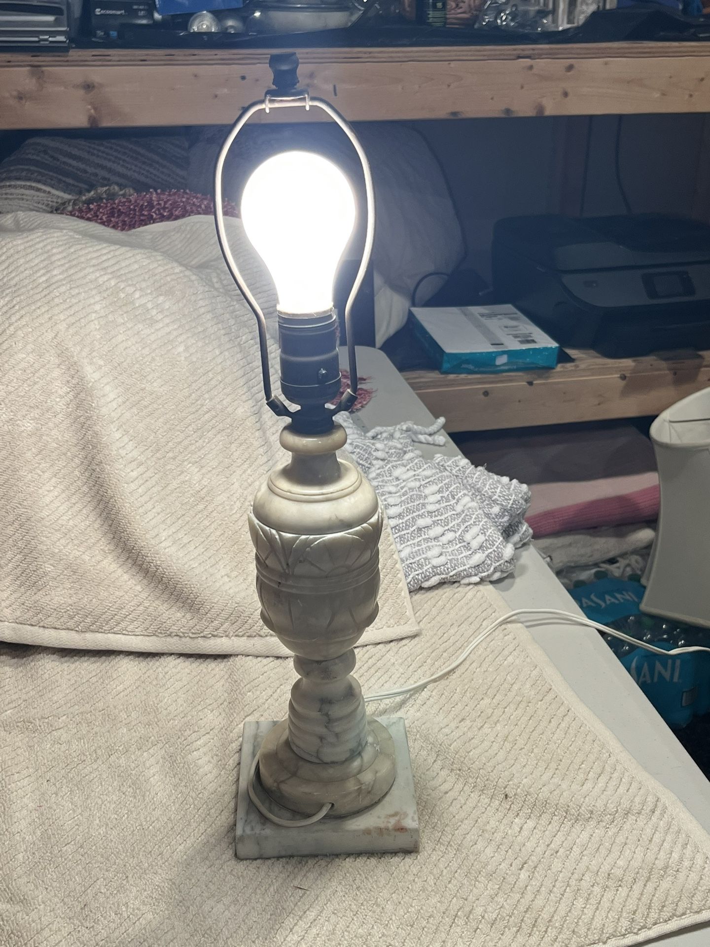 Vintage Alabaster Lamp 