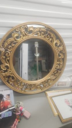 ✨ MOVING SALE -Gold Ornate Mirror – Statement Piece ✨