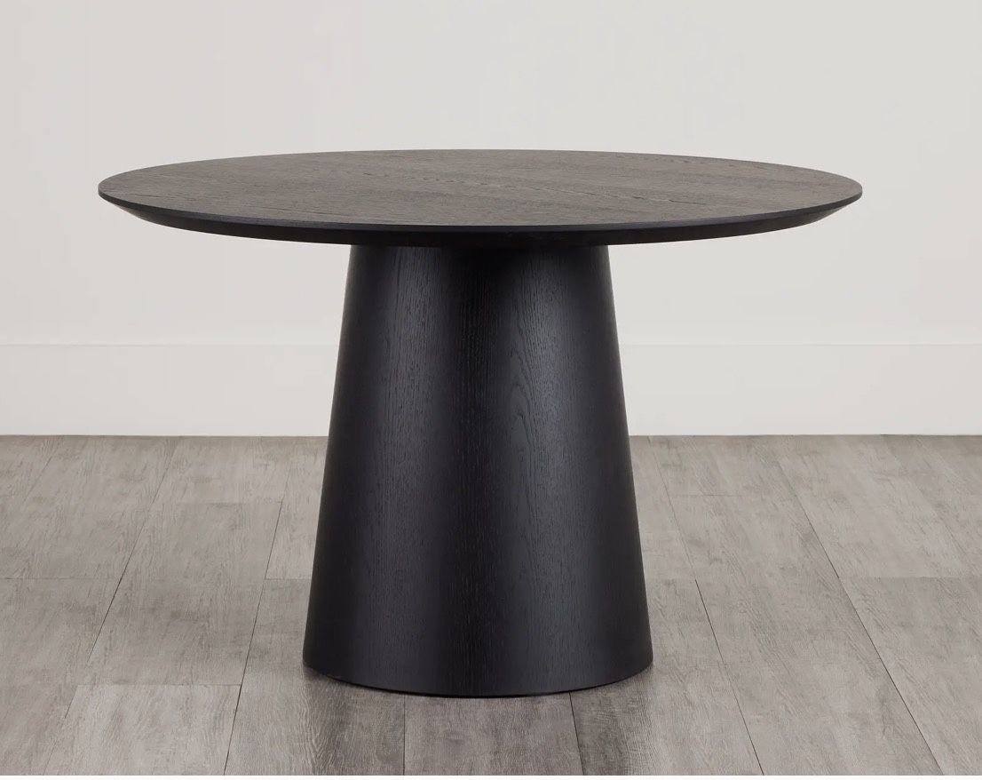 City Furniture Black Round Dinner Table