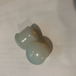 14 mm Single Flare Opalite Moonstone Plugs 