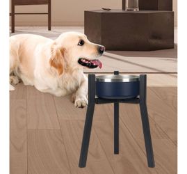 Dog Bowl Stand Only Elevator Iron Stable Without Bowls Adjustable Width Pet Water Food Feeding Stand for Pet Dish Slow Feeder, Fixed Height