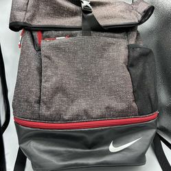 Nike Sports Golf Backpack Sport III 3 Backpack Roll Top Laptop Gym Blk/red/gray