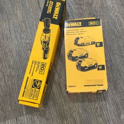 Dewalt. Ratchet Atomic. And Battery S. Pack.   Models.  DCF513 B. And DCB243-3