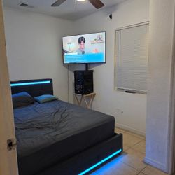 LED Queen Size Bed Frame