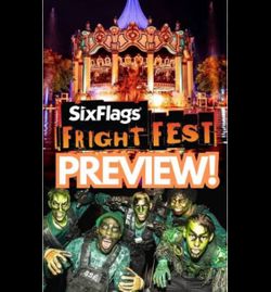 Six Flags Fright Fest 4 tickets