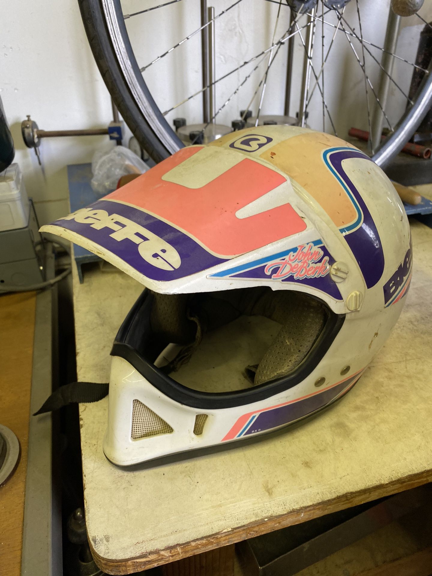 bieffe dirt bike helmet Bieffe John DeBerk Vintage MX Helmet for Sale in Encinitas, CA